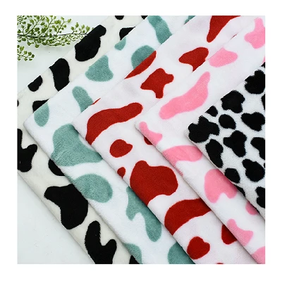 Teixit de franela estampat de vaca