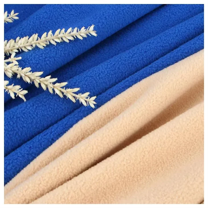 Double Side Brush One Side Anti Pilling Polar Fleece Fabric made in China
