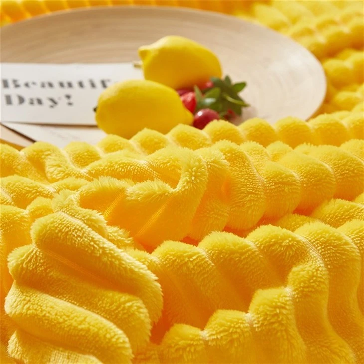 striped fleece blanket