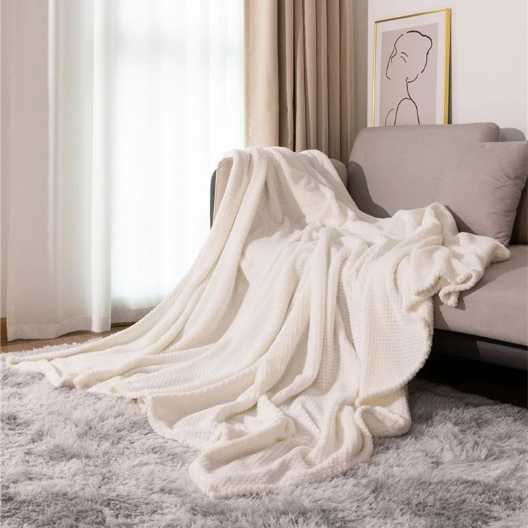 Manta polar jacquard corall