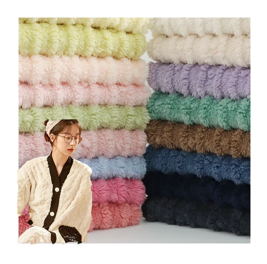 Teixits Jacquard de tela Sherpa