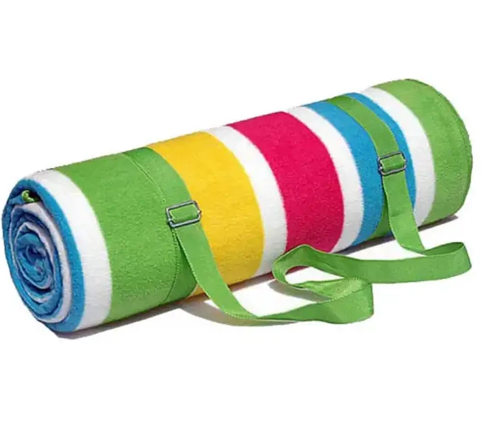 Picnic Blanket With Leather Strap