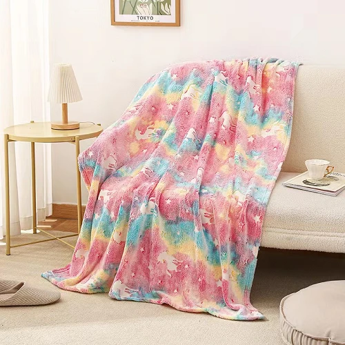 Rainbow Unicorn Magic Baby Blanket