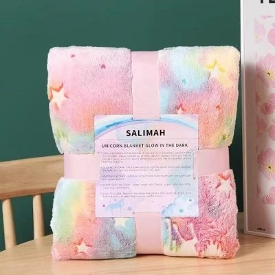 Rainbow Unicorn Magic Baby Blanket Rainbow Unicorn Magic Baby Blanket