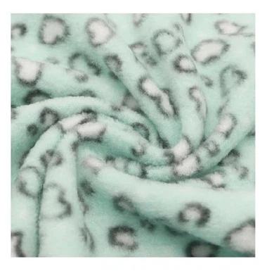 Teixit polar amb estampat de lleopard