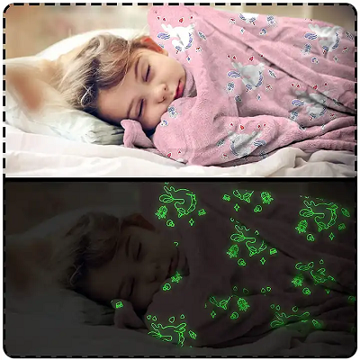 Star Printed Flannel Blanket