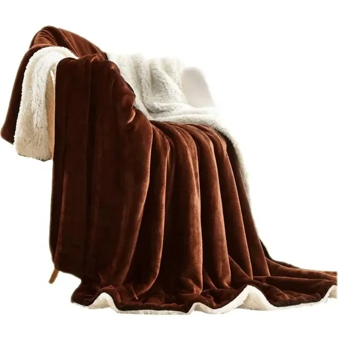Customized Warm Sherpa Blanket For Cozy Winter