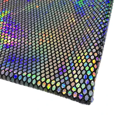Teixit de lluentons d’estirament hologràfic